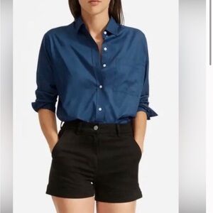 Everlane Black Cotton Twill Shorts